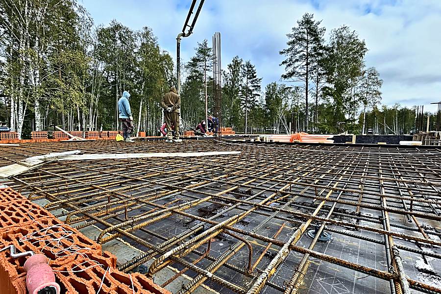Октябрь 2023 · перекрытие перед бетонированием