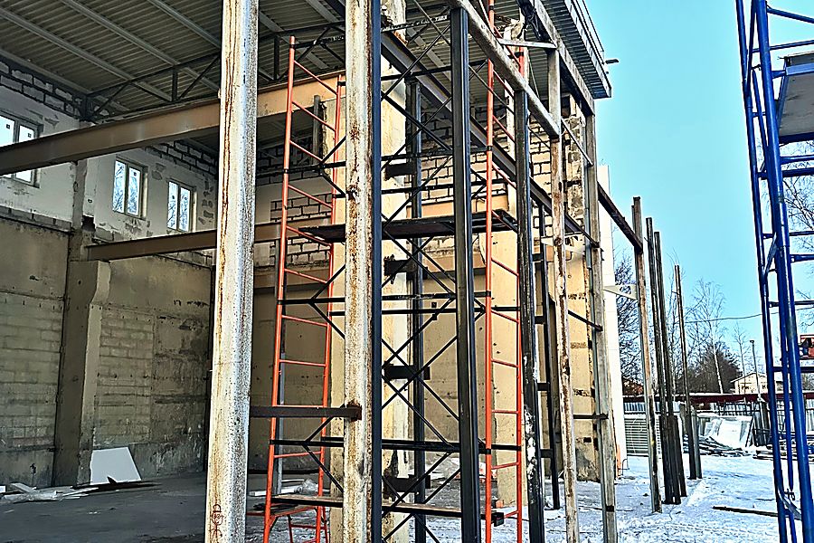 Февраль 2026 · металлокаркас пристройки